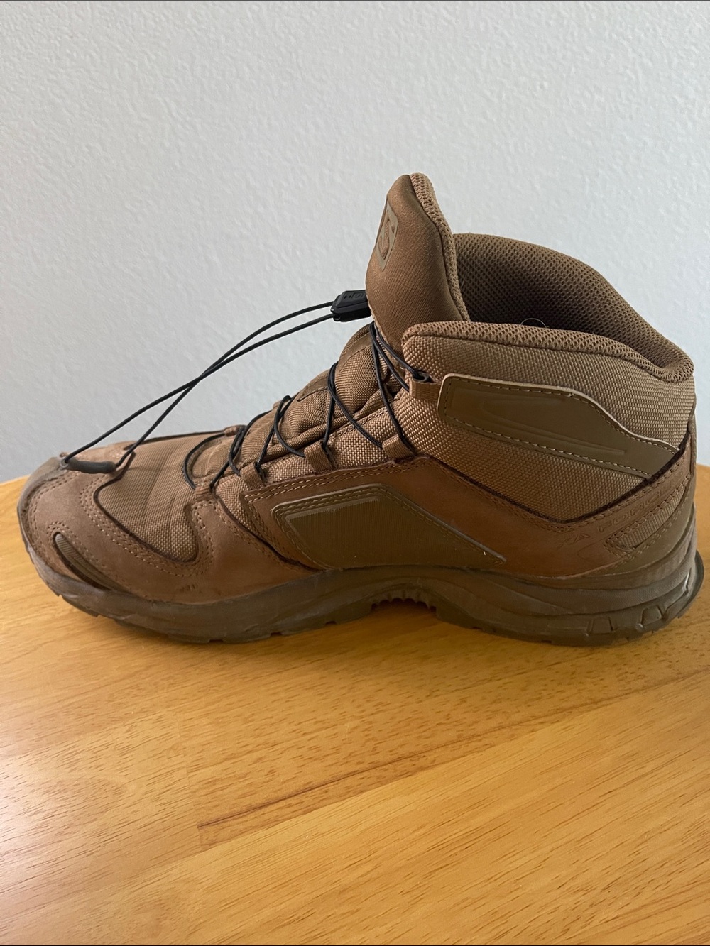 Salomon Brown Quick-Pull Tactical Hiking Boots - Picture 3 of 12